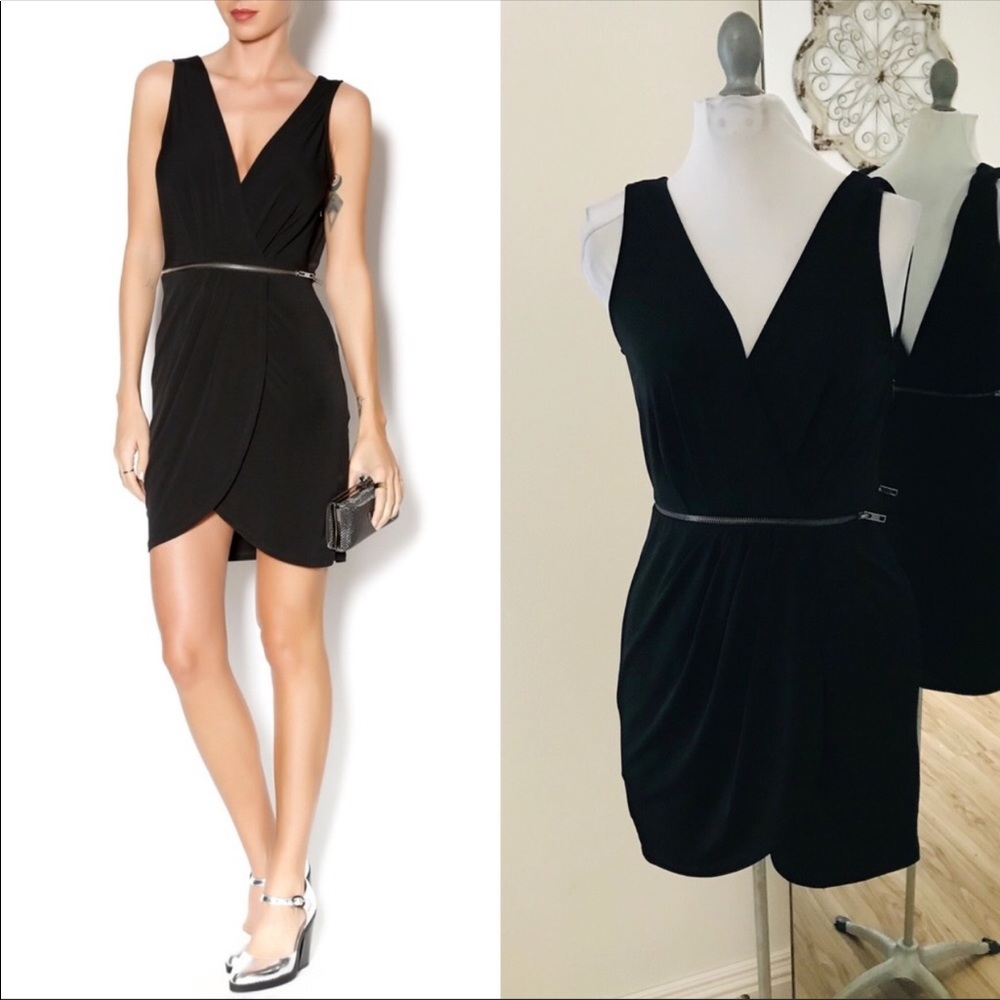NWT BCBGeneration black tulip mini dress size 2